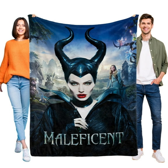 Maleficent Blanket Soft Flannel Bed Sofa Couch Throw Birthday Gift
