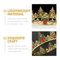 thumbnail image 4 of Shisuyan Cosplay King Crown Decorative Alloy Crown for Men Performance Costume Accessory 1Set, 4 of 8