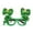 C, variant on St. Patrick's Day Prop Glasses, Green Shamrock Shaped Party Eyewear, Photo Booth Accessories for Adults(A)