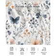 thumbnail image 5 of Watercolor Flower Bed Skirt King Size, Spring Farm Leaf Country Retro Plant Wrap Around Bed Skirting with Adjustable Elastic Strap, Dust Ruffled Pleated Bedskirts 18 Inch Drop for Bedroom King Beds, 5 of 9