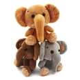 thumbnail image 4 of dianhelloya Mini Elephant Plush Stuffed Doll Pendant Keychain Key Chain Holder Bag Decor Grey, 4 of 8