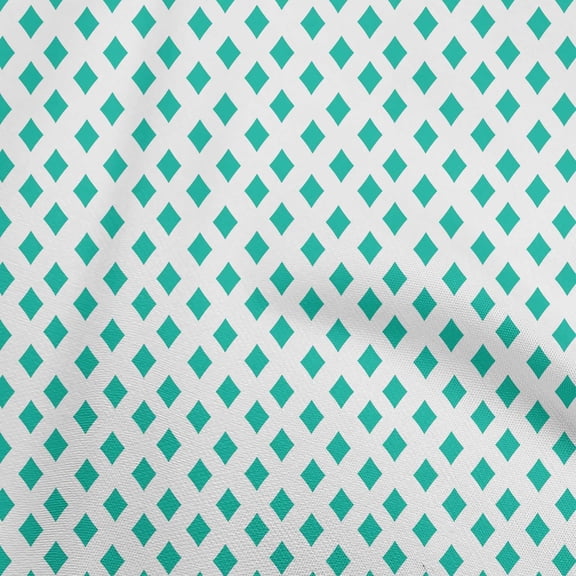 oneOone Cotton Flex Sea Green Fabric Poker Card Sewing Fabric By The Yard Printed Diy Clothing Sewing Supplies 40 Inch Wide
