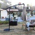 thumbnail image 4 of 10ft Solar - Powered Hanging Umbrella with 40 Lights / Provides Perfect Outdoor Lighting, 4 of 7