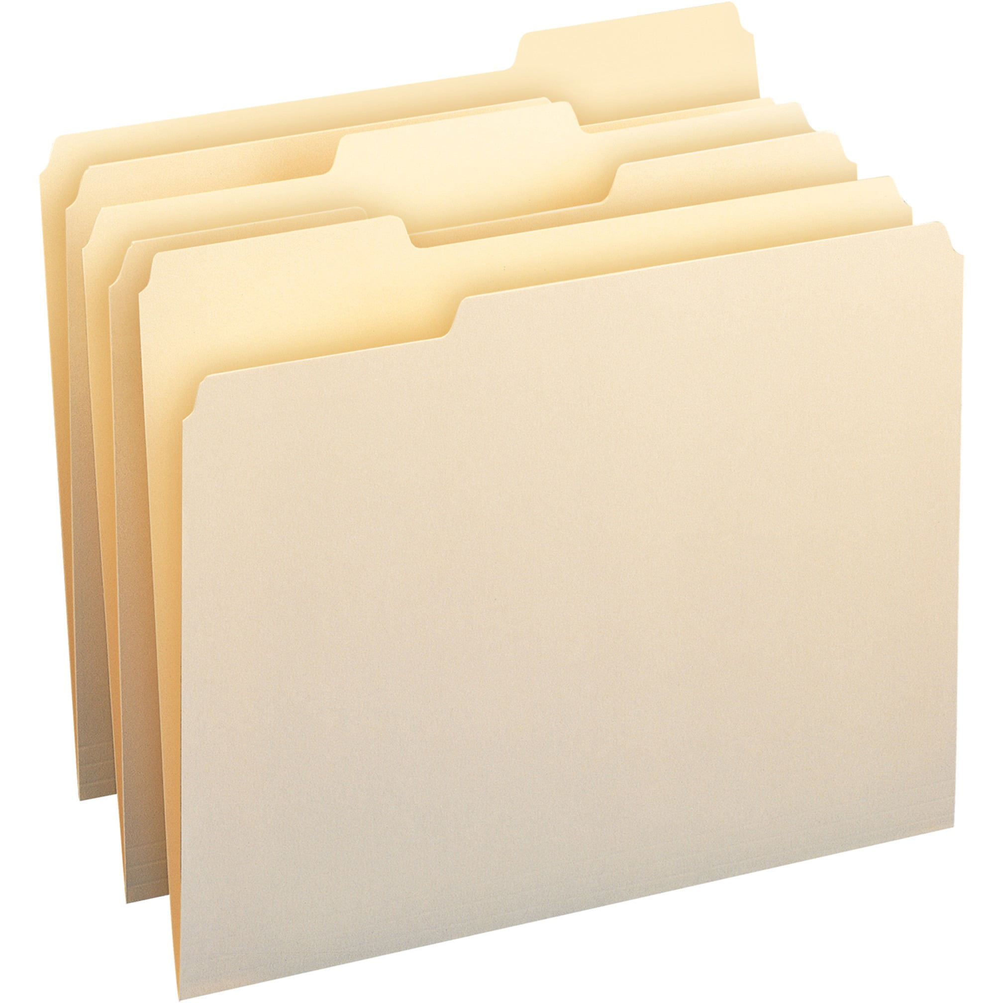 Reinforced Top Tab File Folders 1/3 Cut Assorted Sold as 100 Each 100/Box Letter 