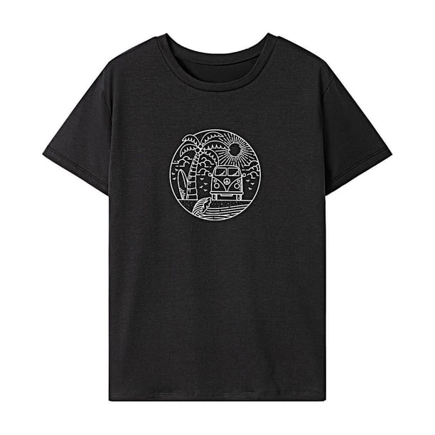 Camiseta de verano para mujer Fernando XL con cuello redondo para deportes compras viaje playa