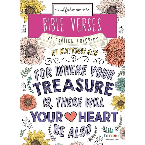 Bible Verses 40 Page Advanced Coloring Book, Paperback
