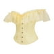 thumbnail image 5 of Corsé vintage con tirantes y estampado de vendaje para mujer, top de poliéster moldeador, 5 of 7