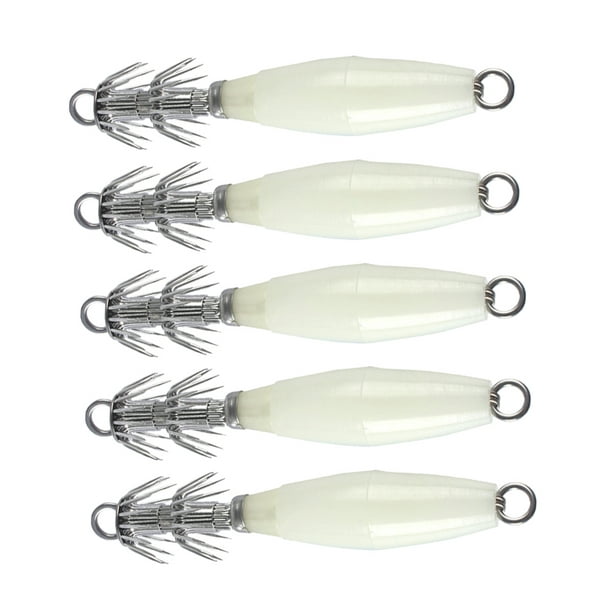 5 Pieces Squid Jigs Fishing s Hard Saltwater 