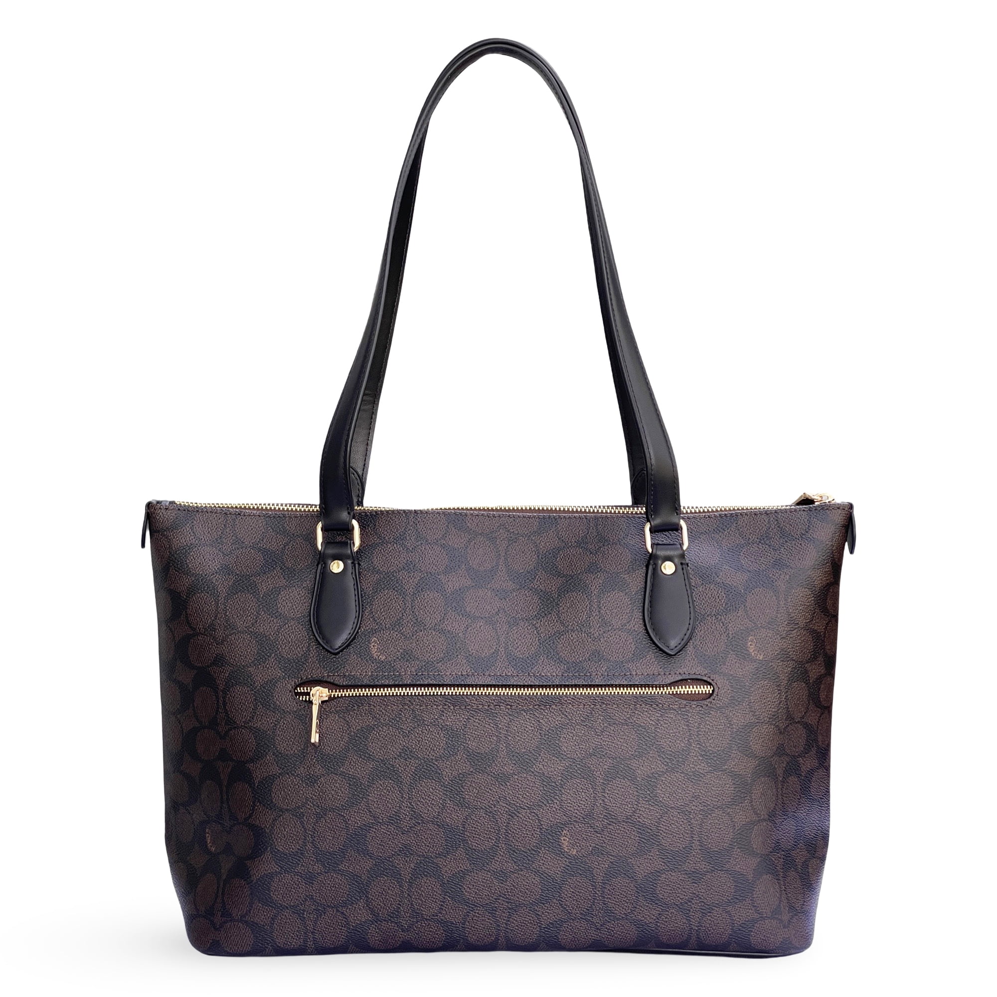 Coach Women's Large Gallery Tote Bag in Signature Canvas (Walnut