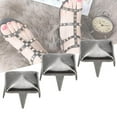 thumbnail image 3 of Herwey Square Rivet, 400 Sets 4MM-7MM DIY Leathercraft Spike Rivets Square Spike Studs Bags Shoes Belt Accessories, Square Spike Rivets, 3 of 7
