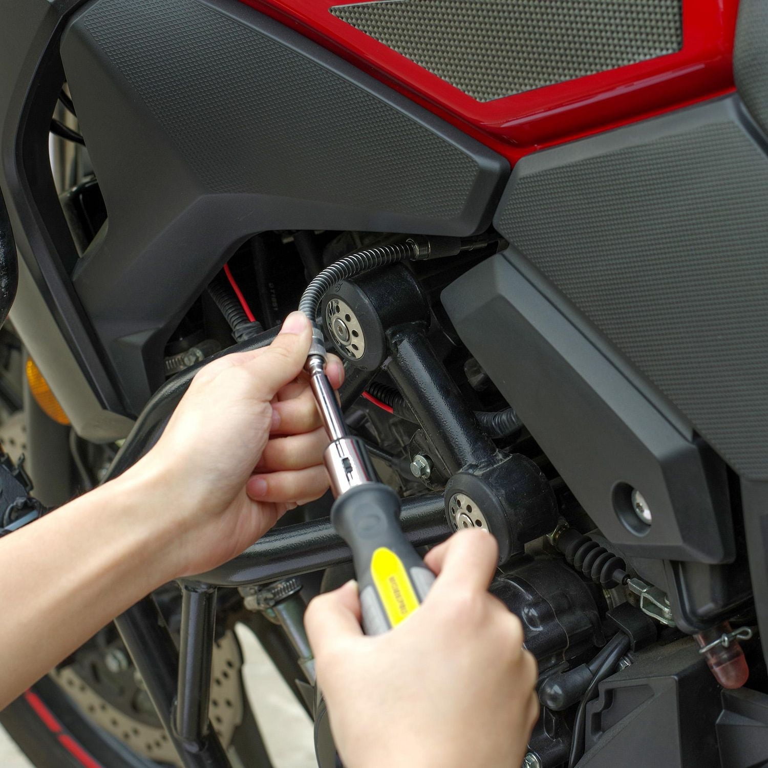 WorkPro Jeu de tournevis a cliquet - 64 Pièces Poignée TPR antidérapante