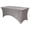 Grey, variant on - 8ft Robin Egg Rectangular Spandex Table Covers Fitted Tablecloth Wedding Event Patio Decorations Elastic Fabric Stretch for Folding Table