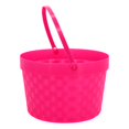 thumbnail image 2 of Pink Yellow Easter Buckets, Set of 2 Plastic Easter Bunny Baskets 8 Inch with Handles, Empty Plastic Easter Pails for Kids Easter Egg Hunt Party Favors, 2 of 7