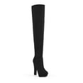 thumbnail image 7 of DREAM PAIRS Women's Fashion Thigh High Chunky Heel Platform Over The Knee Boots HIGHPLAT BLACK Size 8, 7 of 7
