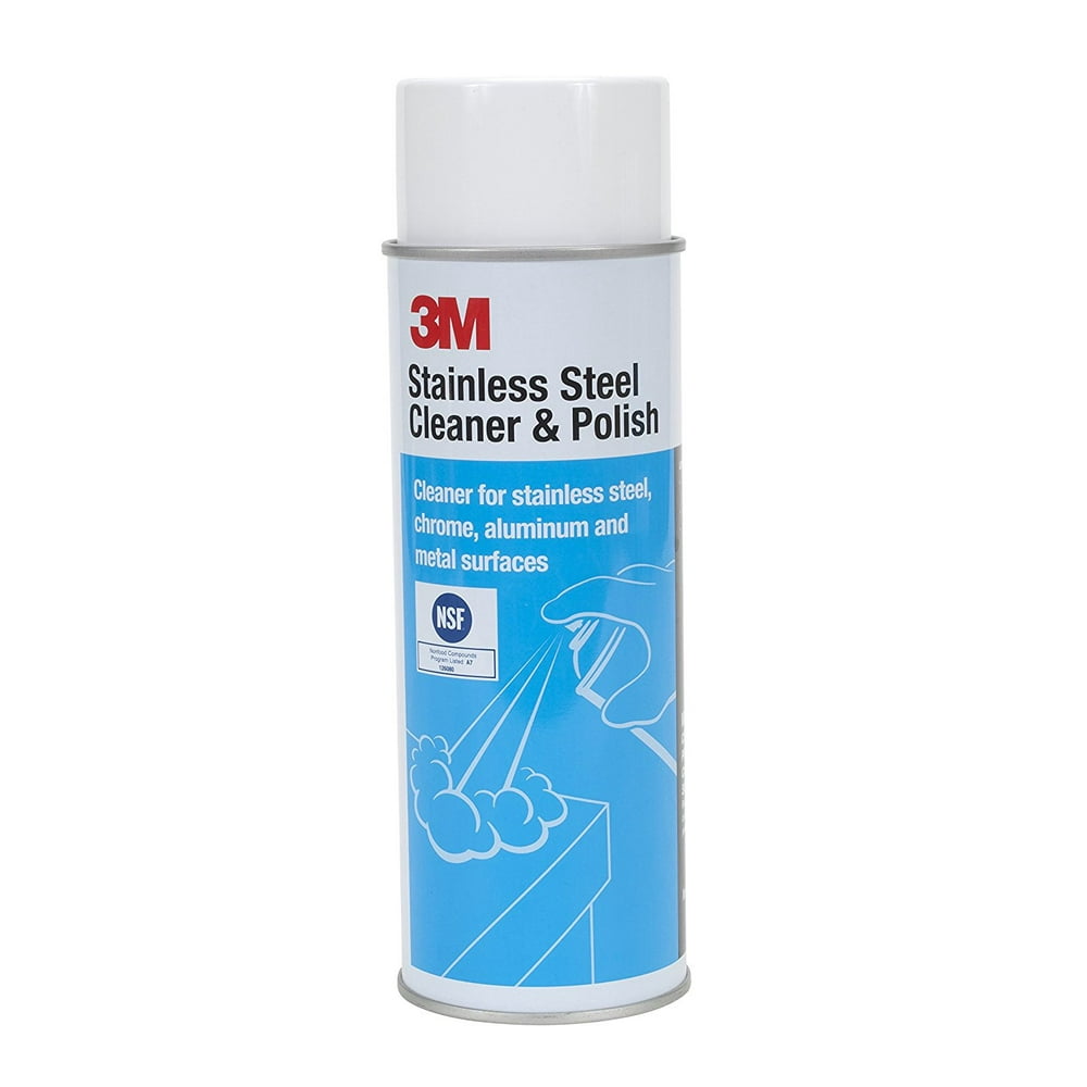 3M Stainless Steel Cleaner & Polish Foam Spray 21oz (600g)