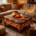 thumbnail image 5 of Fall Pumpkin Tablecloth 108 x 60 Inch Rectangle, Beige,Maple Leaves & Pumpkin Pattern, Spillproof Wrinkle Resistant Table Cover for Harvest Thanksgiving Autumn Holiday Dining Decor, 5 of 6