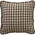 thumbnail image 5 of VHC Brands Rustic & Lodge Farmhouse Bedding-Rory Fabric Euro Sham, 26x26, Chocolate Brown, 5 of 5