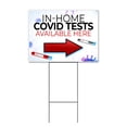 thumbnail image 1 of In-Home Virus Test Available Right (18" x 24") Yard Sign, Includes Metal Step Stake, 1 of 6