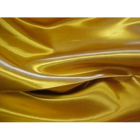 

50 ft Satin Aisle Runner 60 wide 100% Seamless Fabric Wedding 20 Colors (Color: Gold)