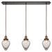 thumbnail image 2 of Bartram 3 Light Pendant In Oil Rubbed Bronze And Antique Brass, 2 of 2