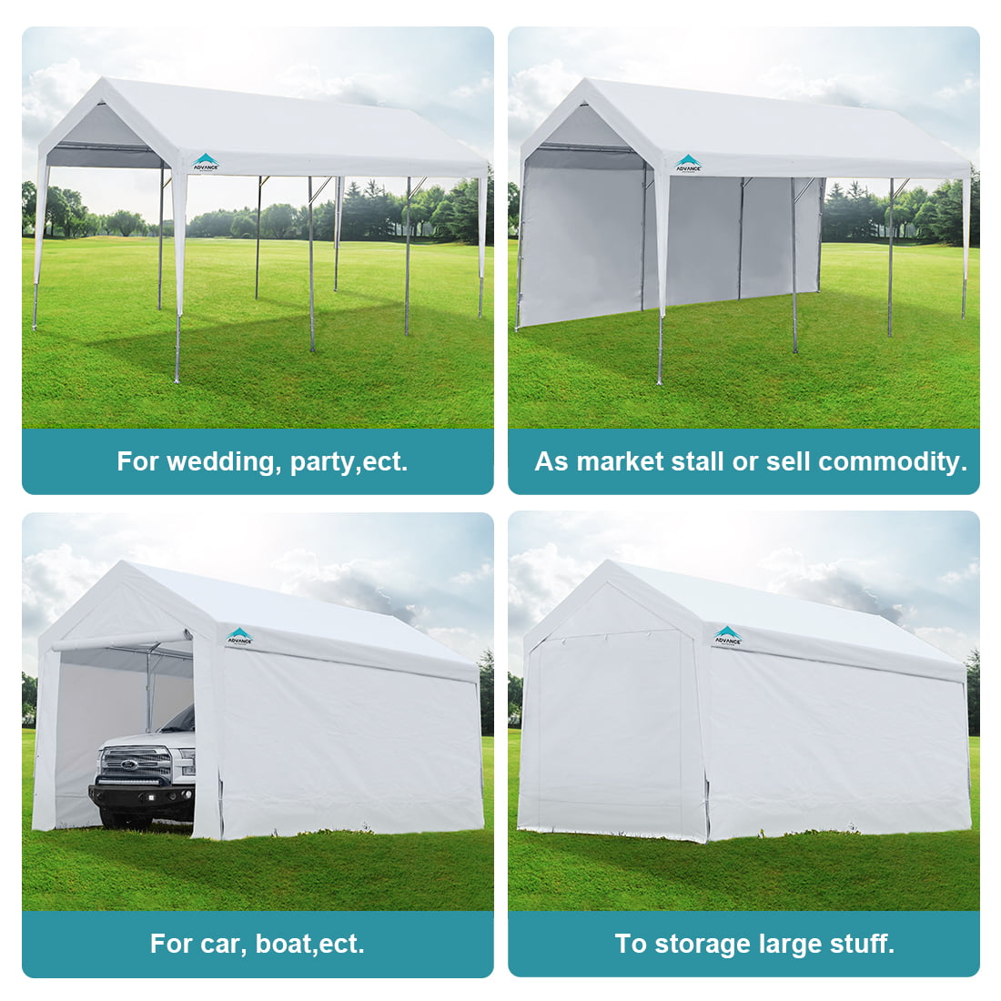 Deluxe Party Tent 20x12 Hunter Green 