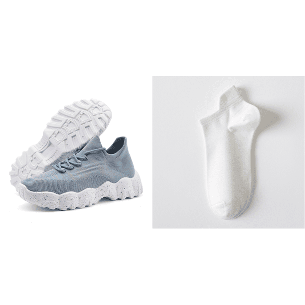Zapatos Livianos para Deportivos Malla Cómodos Mujeres (luz 37) Azul