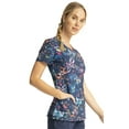thumbnail image 6 of Infinity Scrubs Top For Women Round Print Neck CK609, 6 of 8