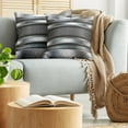 thumbnail image 5 of Ambesonne Grey Throw Pillow Cover 2 Pack, Realistic Vivid Plates, 24", Grey Taupe, 5 of 7