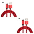 thumbnail image 1 of Methold Cable de carga Micro USB 3A (máx.), 1/2M, tipo C, Cable de datos de carga rápida, Cable de carga tejido de nailon para Cable Type7 NO7, 1 of 6