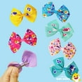 thumbnail image 3 of Baby Shark Hair Bows - Hair Accessories Gift Set - Kids Hair Bows - 7 Pcs 4 Inch Bundle - Hair Bows for Girls - Different Character on each Hair Clip - Alligator Clip - Ages 3 +, 3 of 7