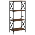 thumbnail image 2 of vidaXL Bookcase Modern 3-Shelf Black Engineered Wood, 2 of 65