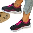 thumbnail image 5 of HTHLVMD Lace-Up Lightweight Running Shoes, Walking Shoes Women Orthopedic Lace-Up Sneakers Arch Support Breathable Tennis Running Shoe for Plantar Fasciitis Bunions, Red 6.5, 5 of 5