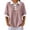 Pink, variant on Tqcoqu Women's Contrast Collar Waffle Knit Polos Shirt,Loose Short Sleeve Casual Tops with Chest Pocket,Army Green Women's S-XXL