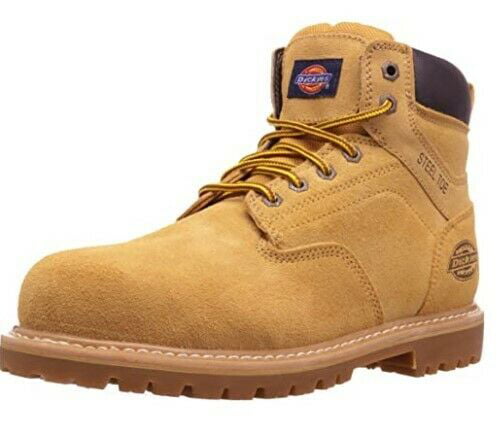 MENS DICKIES DEALER SAFETY LIGHTWEIGHT STEEL TOE CAP WIDE WORK BOOTS SHOES SIZE 