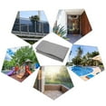 thumbnail image 4 of 3 x16 ft Grey Balcony Privacy Screen Fence Apartments Railing Cover Heavy Duty Mesh Windscreen for Outdoor Backyard Patio Deck Privacy, 4 of 6
