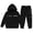 Black*, variant on RUTAYY Boys 2 Piece Hooded Tracksuit Letter Print Long Sleeve Pullover Hoodie Jogger Pants Casual Daily Wear, Black