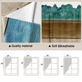 thumbnail image 5 of Swag Valance Curtains for Windows, Vintage Blue Teal Brown Light Filtering Kitchen Curtains with Rod Pocket, Farmhouse Wooden Art Retro Window Treatment Valances for Living Room, 36x63 - 2 PCS, 5 of 9