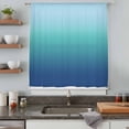 thumbnail image 5 of Teal Blue Ombre Sheer Curtains 84 Inches Long, Modern Abstract Art Gradient Aesthetics Light Filering Curtains, Breathable Simi Curtain Privacy Drapes for Living Room Bedroom Window Treatment, 5 of 9