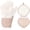 Beige 4-Pack, variant on HEETLY Extra Long Waterproof Silicone Oven Mitts and Pot Holders Set, 5-Piece, 500°F Heat Resistant for Kitchen & BBQ, Green