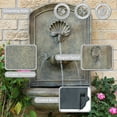 thumbnail image 2 of Sunnydaze Seaside Polystone Outdoor Wall Fountain, Florentine Stone, 2 of 9