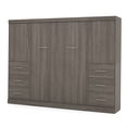 thumbnail image 2 of Nebula by Bestar 109" Full Wall Bed Kit with 2 Storage Units in Bark Gray, 2 of 3