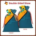 thumbnail image 2 of Zufioo Geometry Dash Print Christmas Drawstring Gift Bags, Holiday Party Packaging Bags, Suitable for Holiday Gift Decorations-Medium, 2 of 7