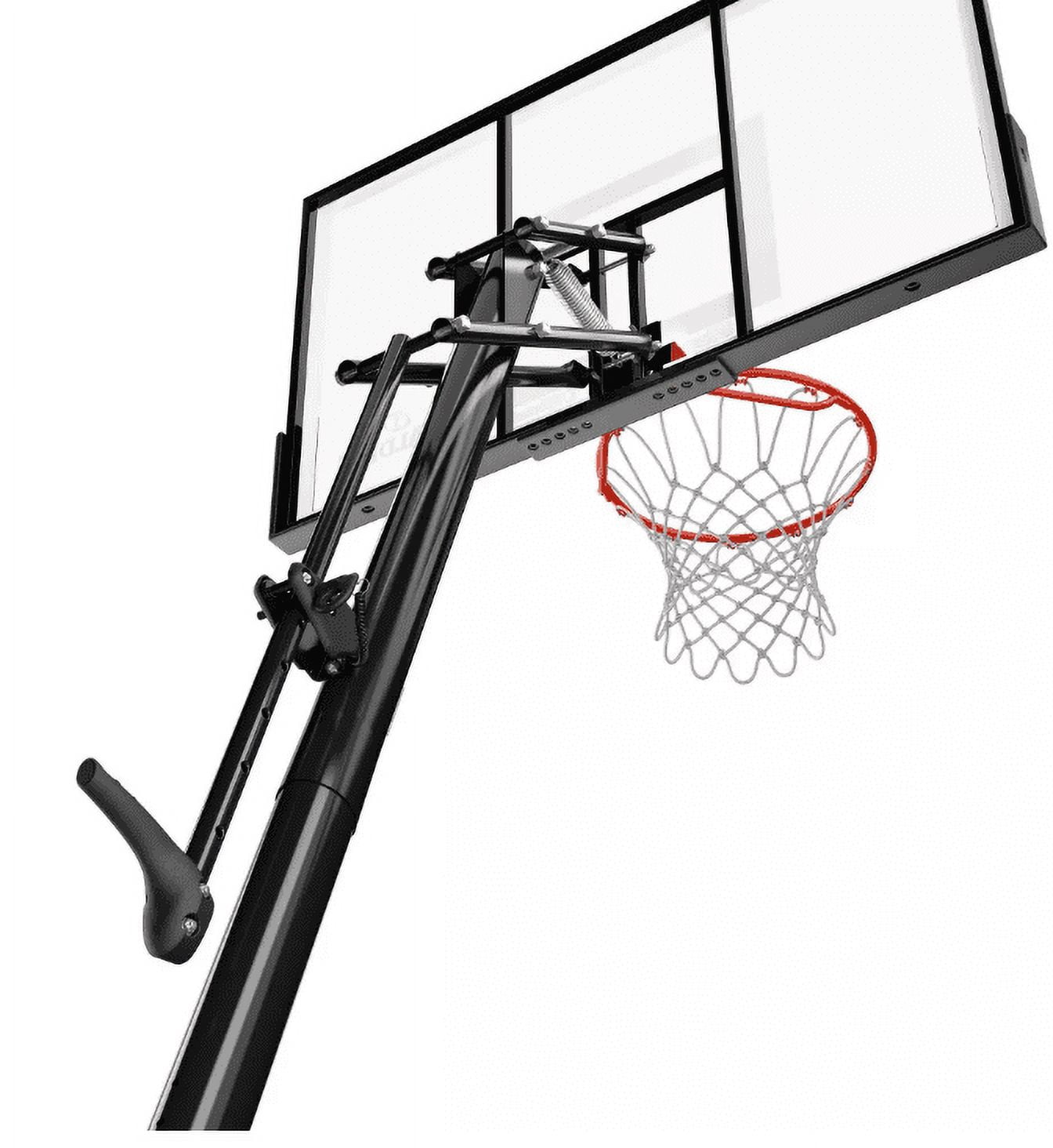 Spalding 7.5ft - 10 ft Adjustable Height 50" Polycarbonate Portable Basketball System