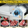 thumbnail image 3 of EastVita 550W Commercial Meat Slicer,12.6" Carbon Steel Blade,Double Motor Deli Meat Slicer,0-15mm Adjustable Thickness, 3 of 8