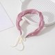 thumbnail image 1 of Mujer Tassel Pendiente Joyería Joyería Dulce Sólido Falso Pendiente Cinta Cabeza de Lado Perla Peinado cabellero Aro para Niño - Rosa Rosado Yinane Aro de pelo, 1 of 8