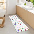thumbnail image 6 of Kids Rainbow Bath Mat for Bathroom, Colorful Geometric Cute Polka Dot Floor Rugs Mats Non Slip Bathroom White Modern Decor Accessories 17X48 Inches Kitchen Bedroom Indoor, 6 of 7