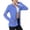 Blue, variant on Vivianyo HD Women's Mesh UPF 50 Sun Protection Jacket, Collared Long Sleeve Side Pocket Lightweight Outdoor Outerwear for Women Running, Women's Black, Sizes S-3XL