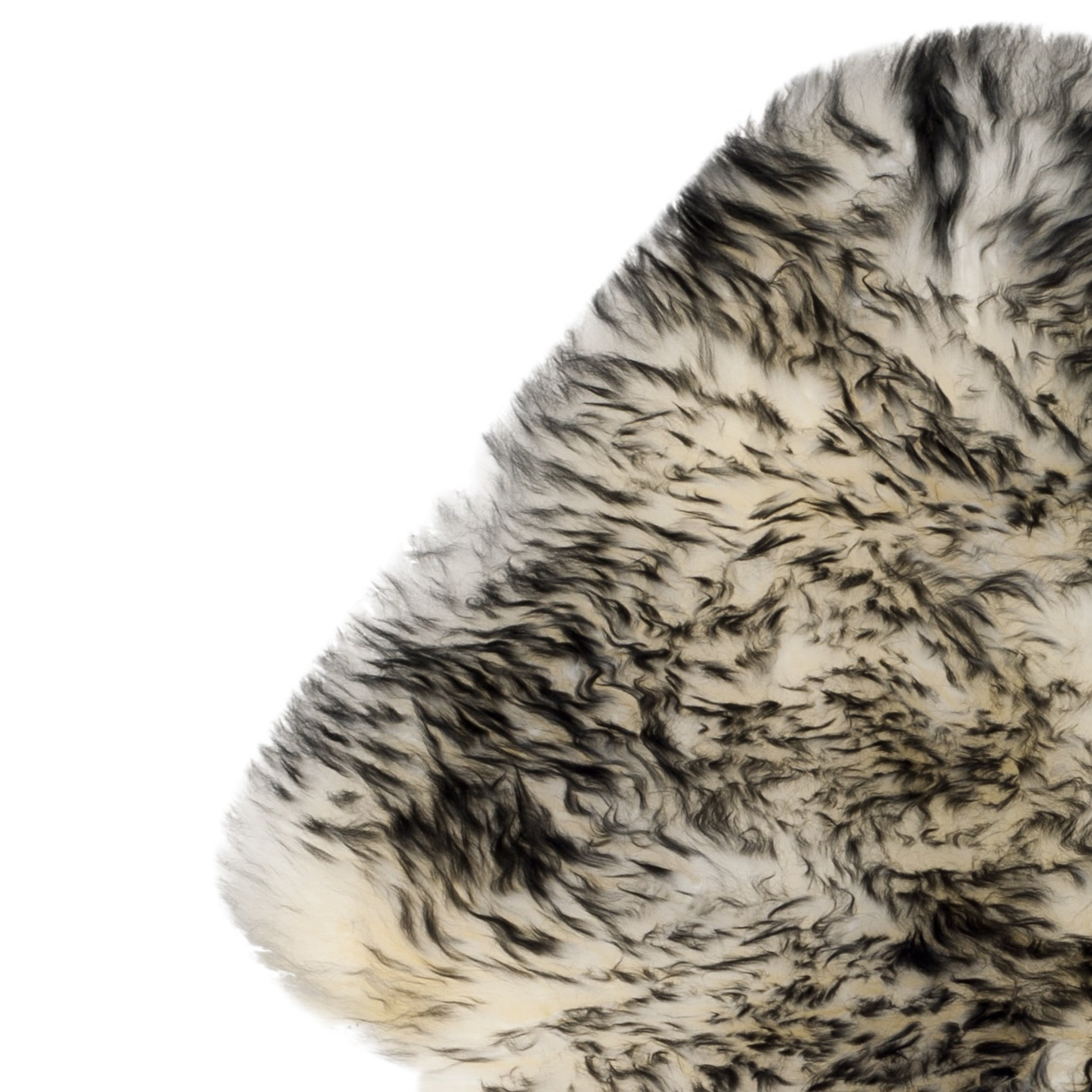 SAFAVIEH Sheep Skin SHS121G Ivory / Dark Charcoal Rug