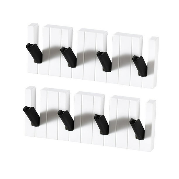 Llave de pared decorativa con gancho para llaves grande, llavero con forma de piano, perforador de llaves y correo electrónico