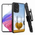 thumbnail image 1 of ANJ+ Rugged Shockproof Hoster Case w/Card Slot, Kickstand + Tempered Glass Cover for Samsung Galaxy A33 5G - Love Tree, 1 of 5